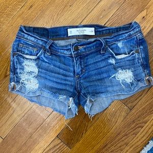 Abercrombie Distressed Denim Shorts